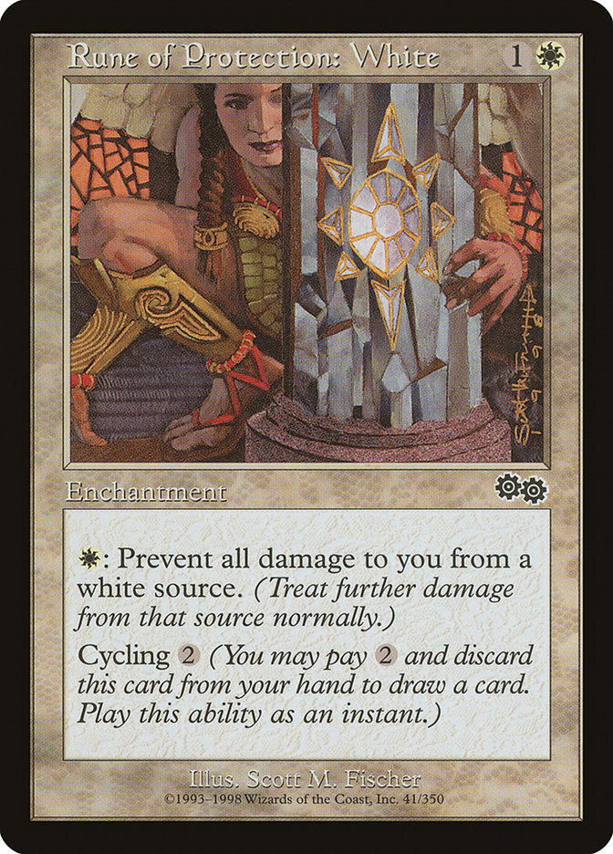 Rune of Protection: White [Urza's Saga] | Rock City Comics