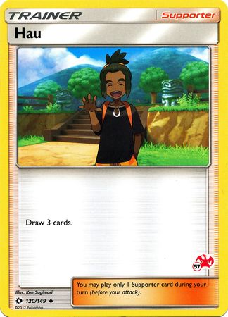 Hau (120/149) (Charizard Stamp #57) [Battle Academy 2020] | Rock City Comics