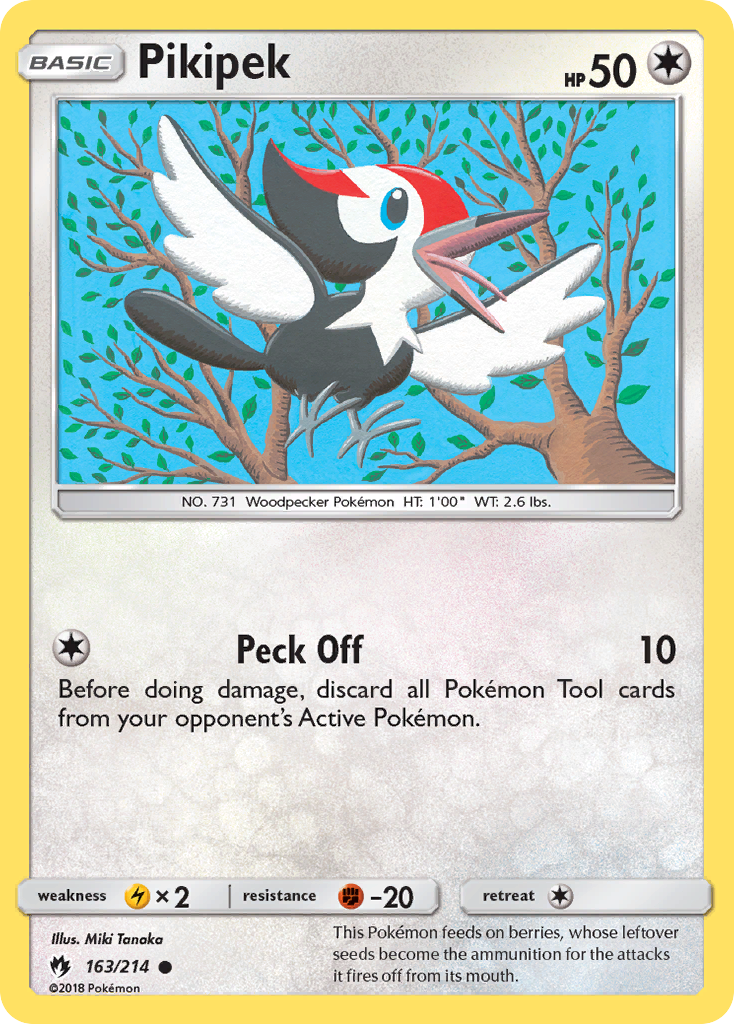 Pikipek (163/214) [Sun & Moon: Lost Thunder] | Rock City Comics