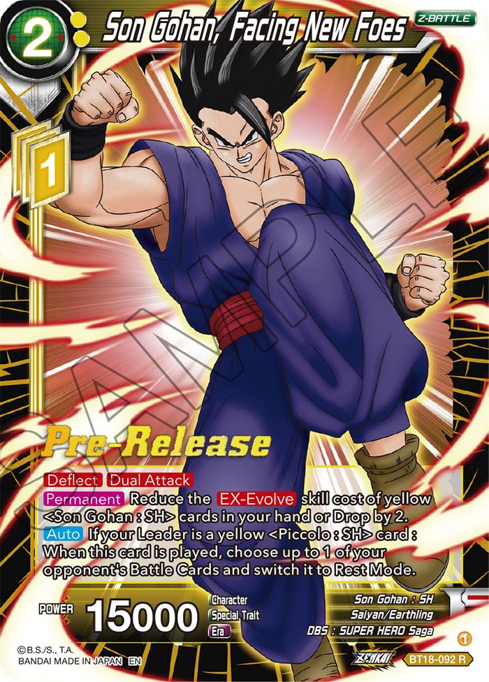 Son Gohan, Facing New Foes (BT18-092) [Dawn of the Z-Legends Prerelease Promos] | Rock City Comics