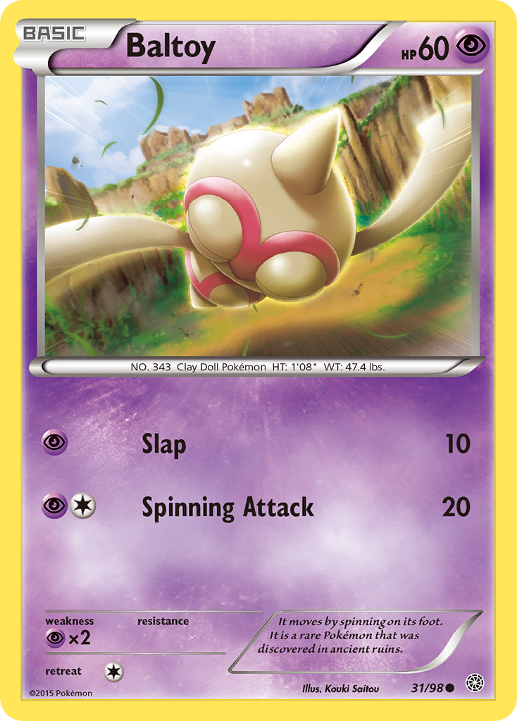 Baltoy (31/98) [XY: Ancient Origins] | Rock City Comics