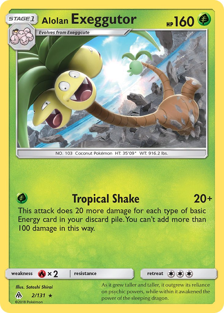 Alolan Exeggutor (2/131) (Theme Deck Exclusive) [Sun & Moon: Forbidden Light] | Rock City Comics