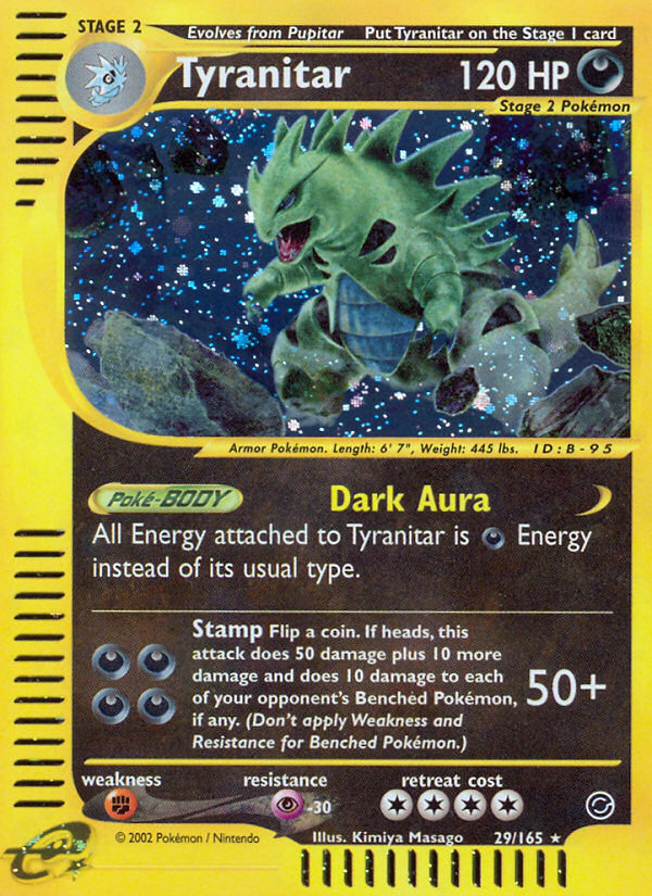 Tyranitar (29/165) [Expedition: Base Set] | Rock City Comics