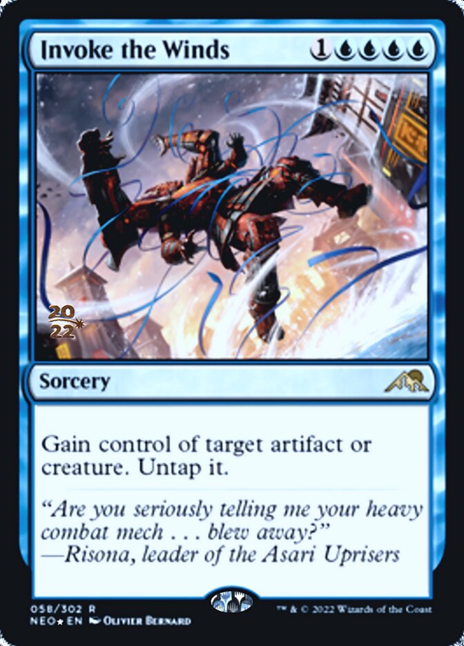 Invoke the Winds [Kamigawa: Neon Dynasty Prerelease Promos] | Rock City Comics