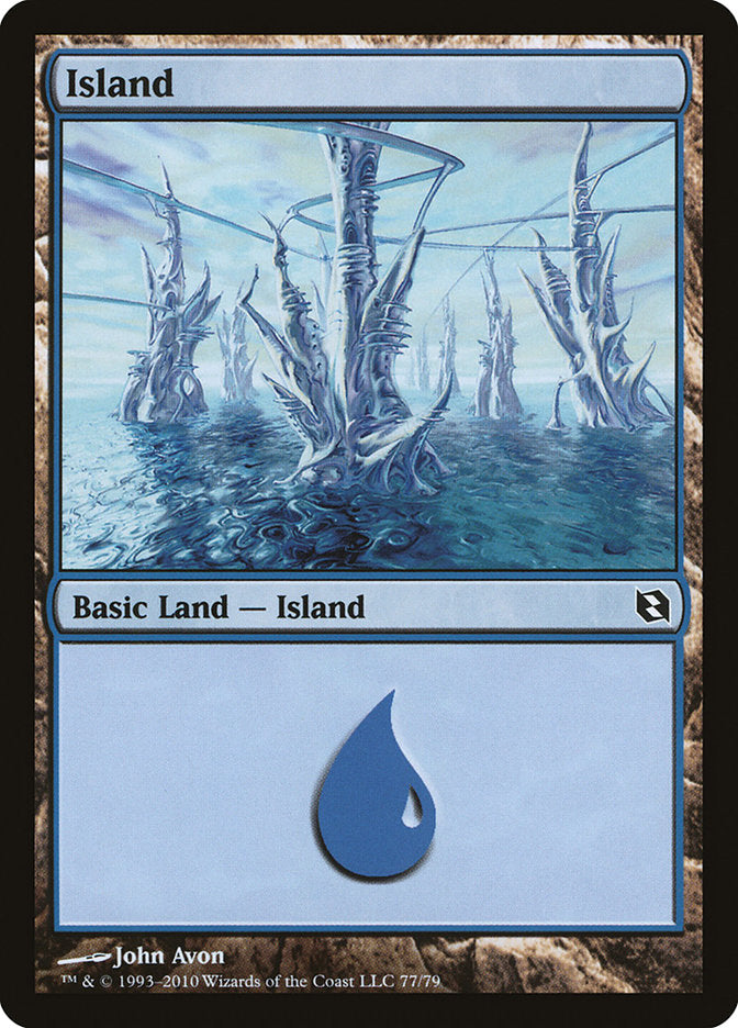 Island (77) [Duel Decks: Elspeth vs. Tezzeret] | Rock City Comics