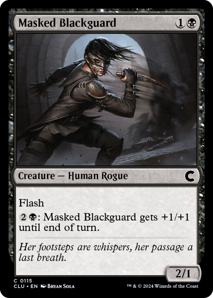 Masked Blackguard [Ravnica: Clue Edition] | Rock City Comics