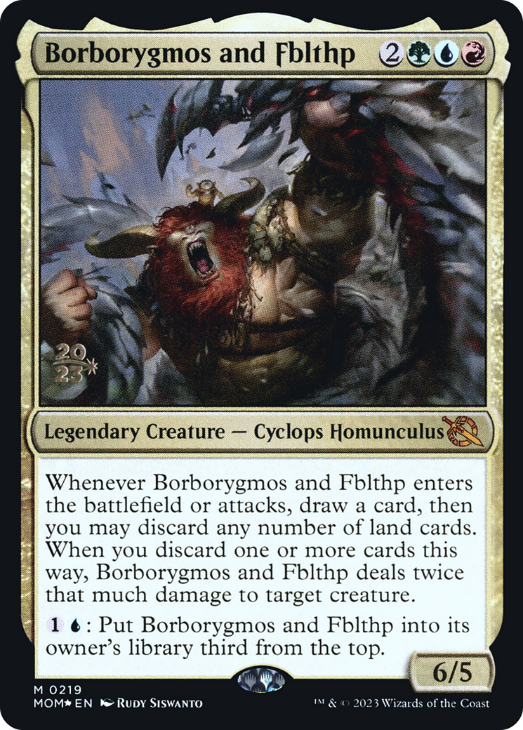 Borborygmos and Fblthp [March of the Machine Prerelease Promos] | Rock City Comics