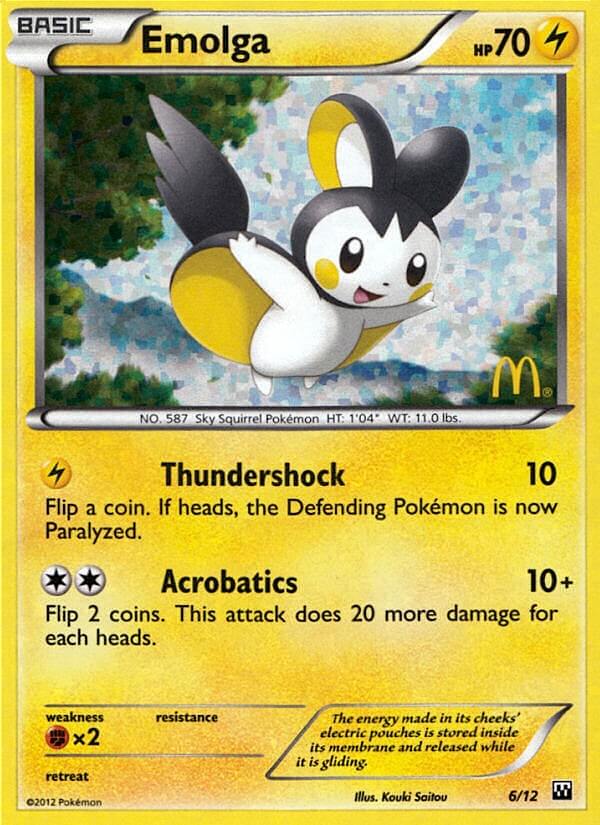 Emolga (6/12) [McDonald's Promos: 2012 Collection] | Rock City Comics