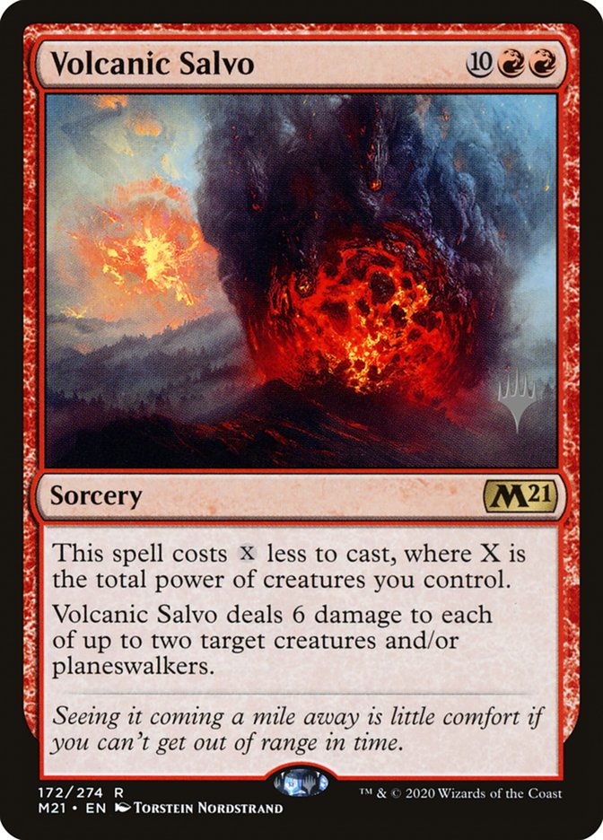 Volcanic Salvo (Promo Pack) [Core Set 2021 Promos] | Rock City Comics