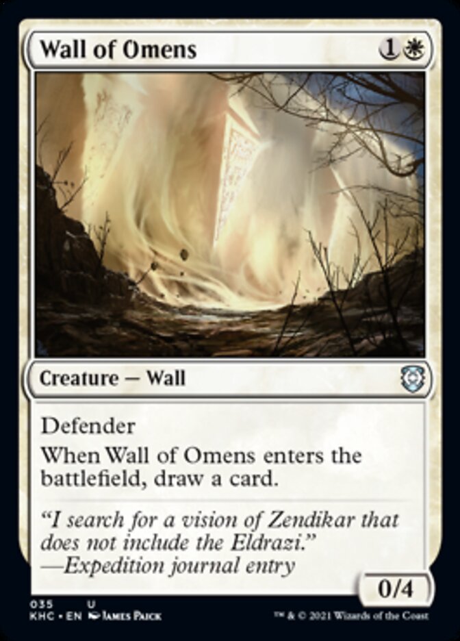 Wall of Omens [Kaldheim Commander] | Rock City Comics