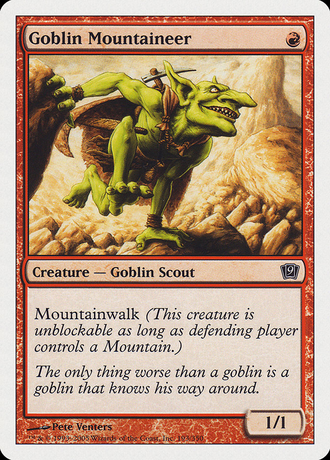 Goblin Mountaineer [Ninth Edition] | Rock City Comics