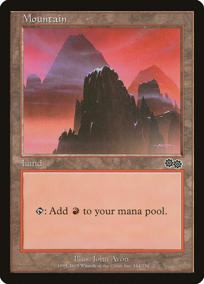 Mountain (344) [Urza's Saga] | Rock City Comics