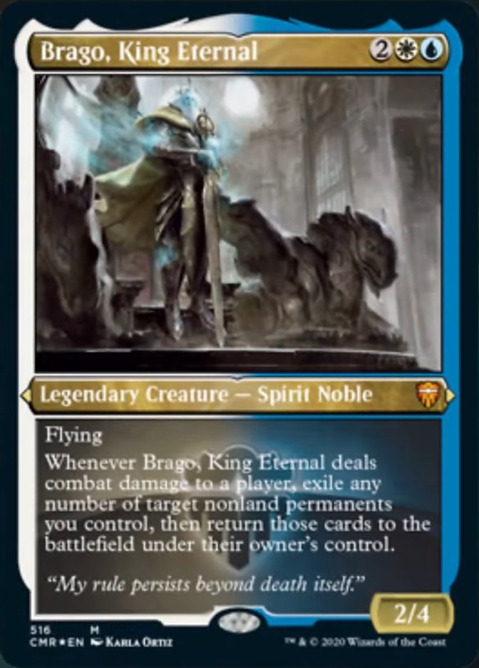 Brago, King Eternal (Etched) [Commander Legends] | Rock City Comics