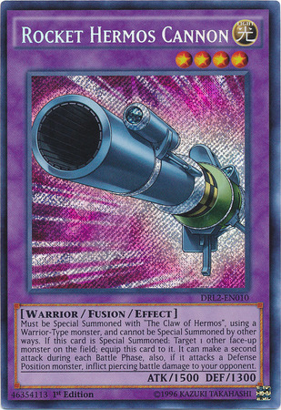 Rocket Hermos Cannon [DRL2-EN010] Secret Rare | Rock City Comics