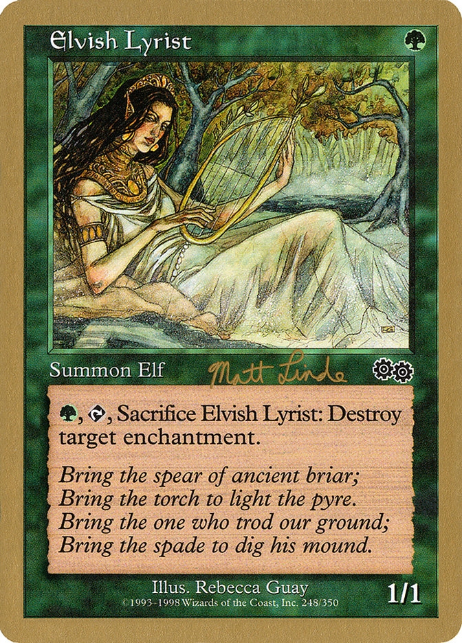 Elvish Lyrist (Matt Linde) [World Championship Decks 1999] | Rock City Comics