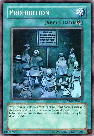 Prohibition [CP08-EN002] Super Rare | Rock City Comics