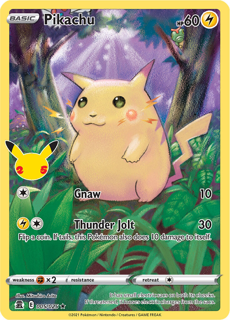 Pikachu (005/025) [Celebrations: 25th Anniversary] | Rock City Comics