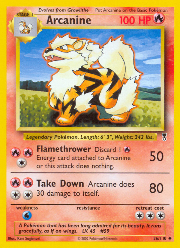 Arcanine (36/110) [Legendary Collection] | Rock City Comics