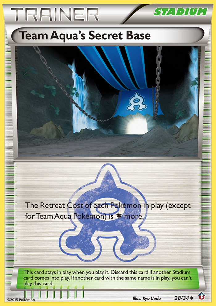 Team Aqua's Secret Base (28/34) [XY: Double Crisis] | Rock City Comics