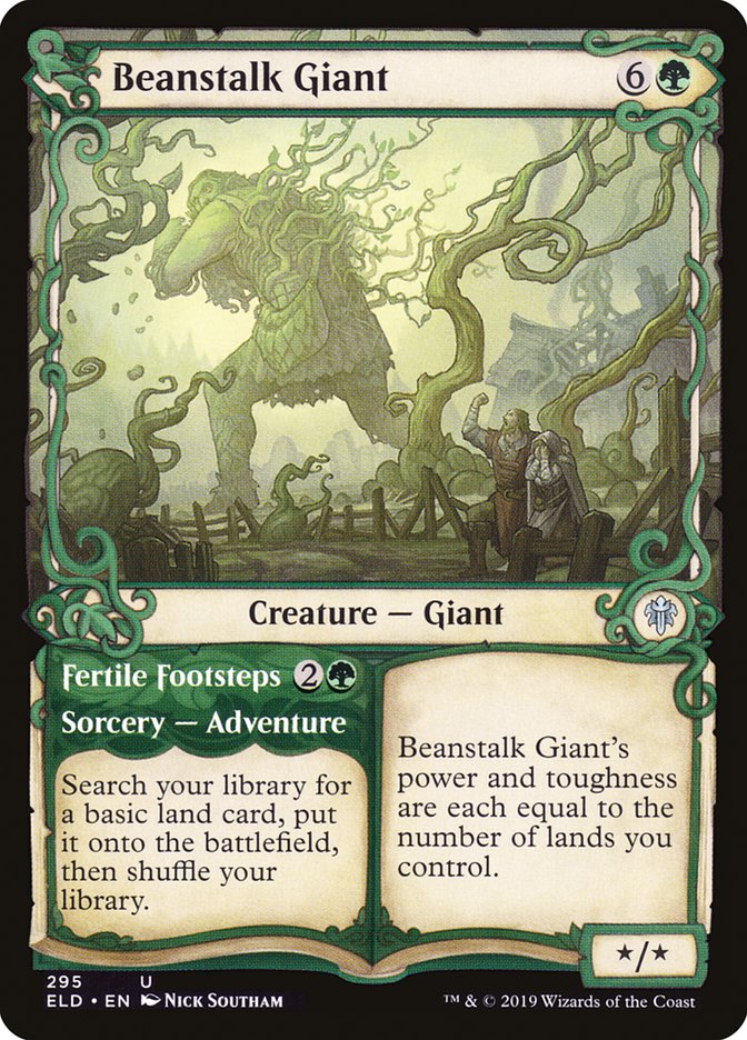 Beanstalk Giant // Fertile Footsteps (Showcase) [Throne of Eldraine] | Rock City Comics