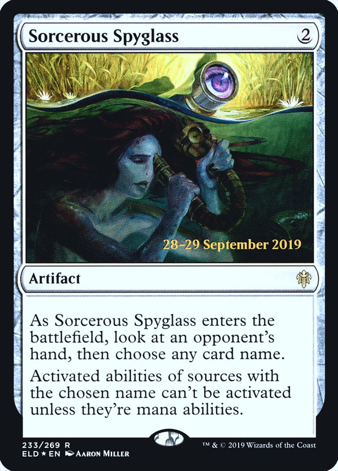 Sorcerous Spyglass  [Throne of Eldraine Prerelease Promos] | Rock City Comics