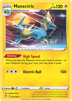 Manectric (052/185) [Sword & Shield: Vivid Voltage] | Rock City Comics