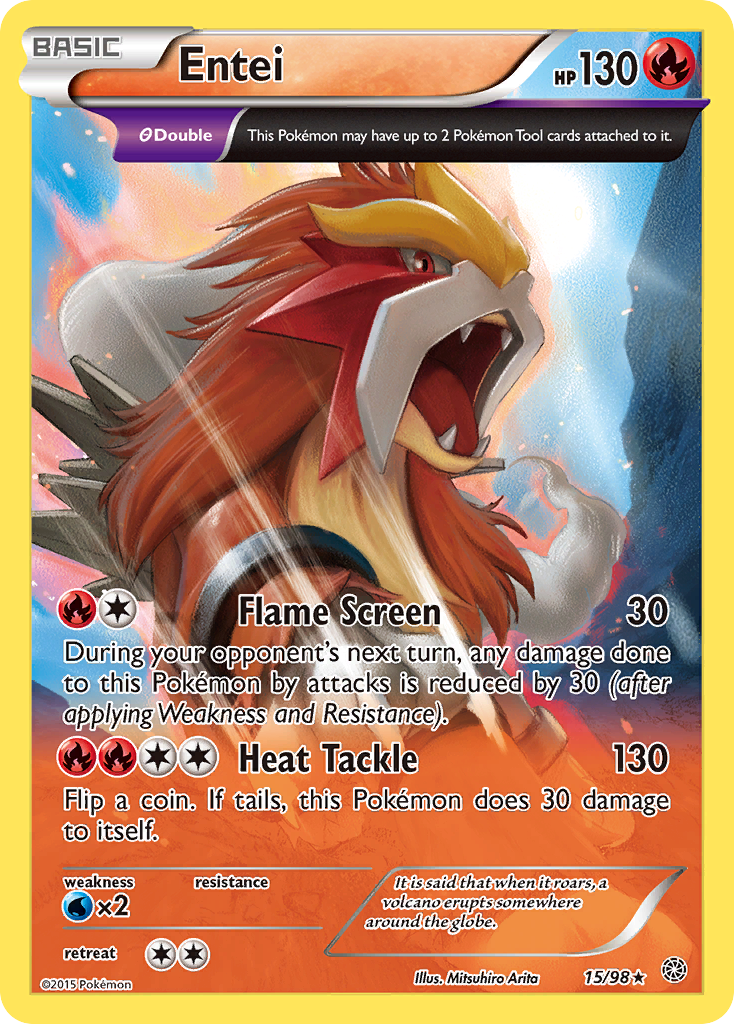 Entei (15/98) [XY: Ancient Origins] | Rock City Comics