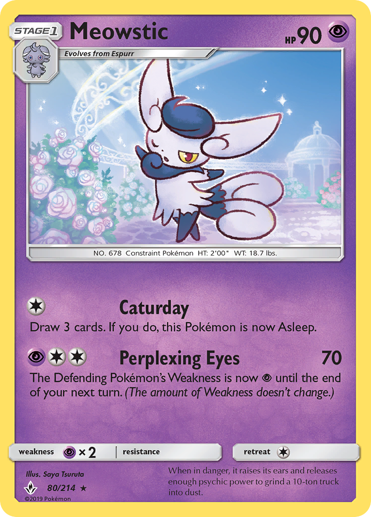 Meowstic (80/214) [Sun & Moon: Unbroken Bonds] | Rock City Comics