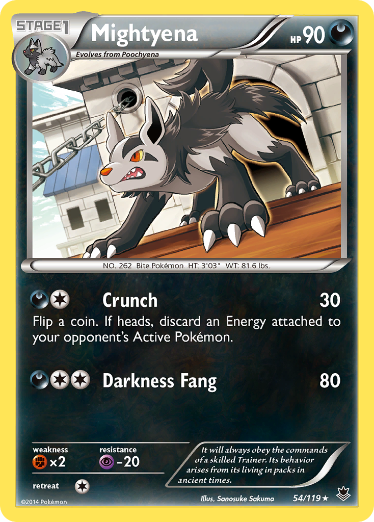 Mightyena (54/119) [XY: Phantom Forces] | Rock City Comics