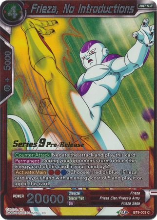 Frieza, No Introductions [BT9-003] | Rock City Comics