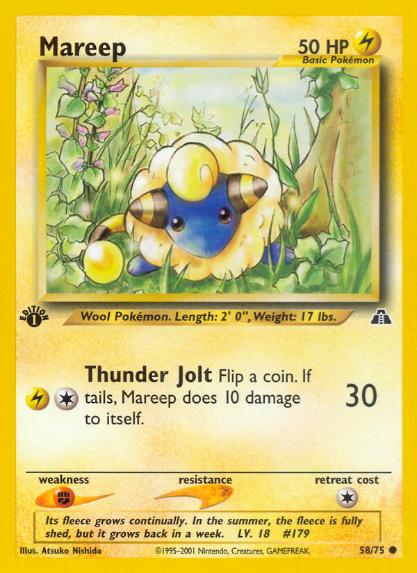 Mareep (58/75) [Neo Discovery 1st Edition] | Rock City Comics