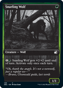 Snarling Wolf (199) [Innistrad: Double Feature] | Rock City Comics