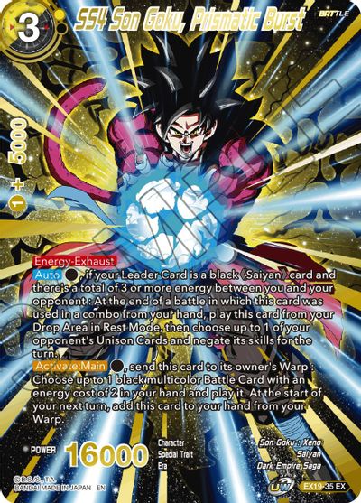 SS4 Son Goku, Prismatic Burst [EX19-35] | Rock City Comics