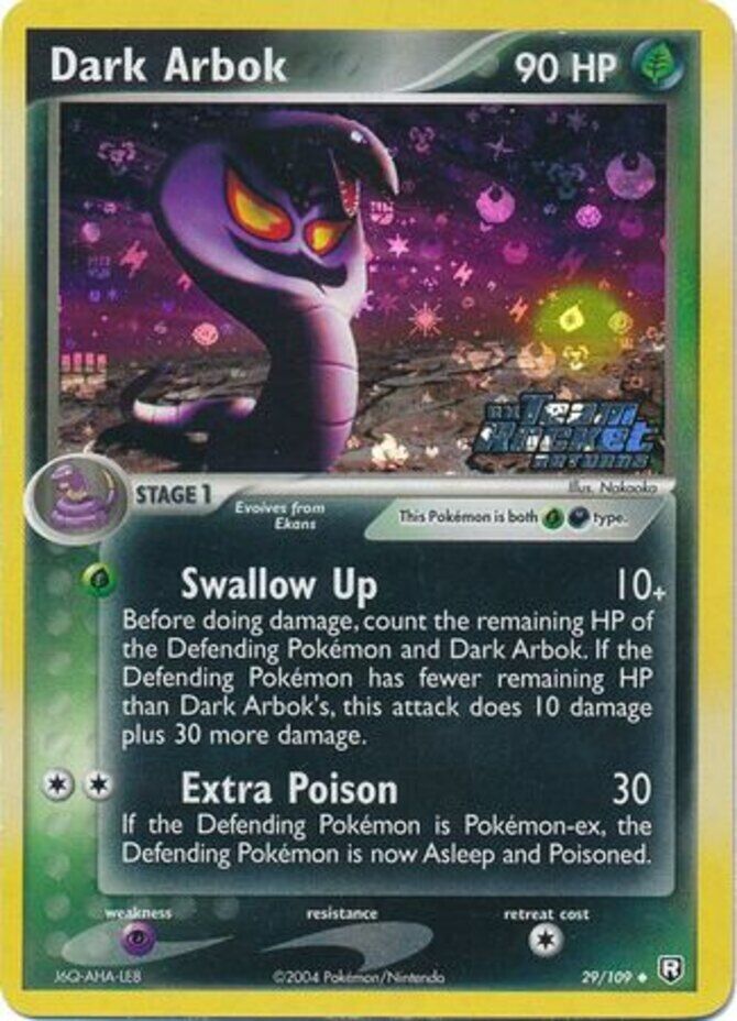 Dark Arbok (29/109) (Stamped) [EX: Team Rocket Returns] | Rock City Comics