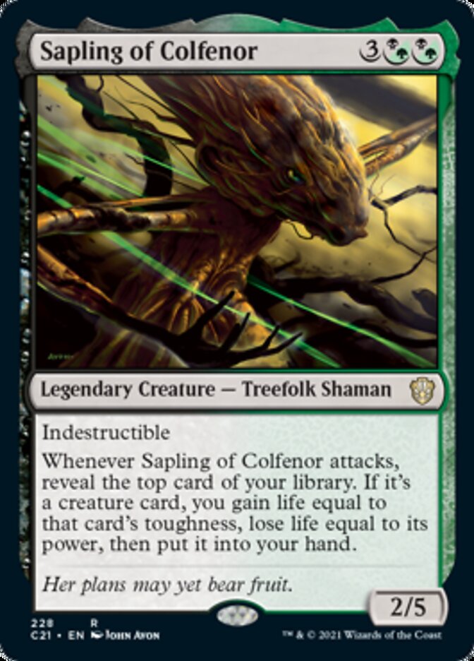 Sapling of Colfenor [Commander 2021] | Rock City Comics