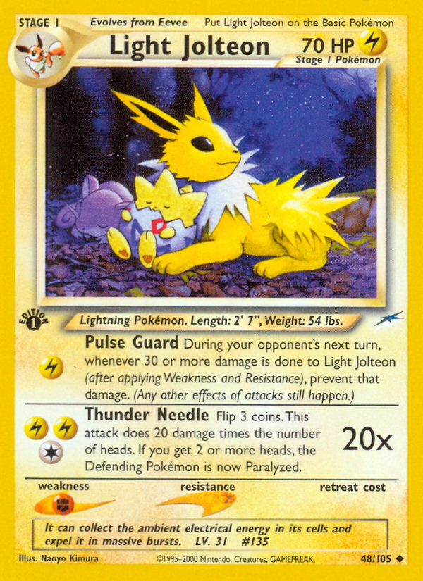 Light Jolteon (48/105) [Neo Destiny 1st Edition] | Rock City Comics