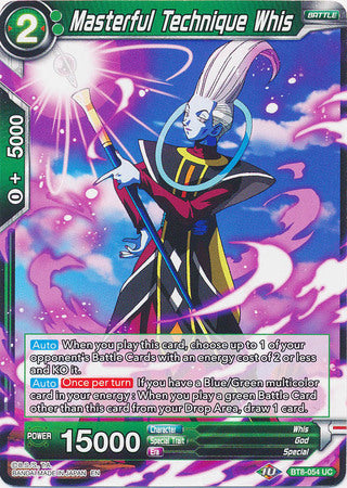 Masterful Technique Whis [BT8-054] | Rock City Comics