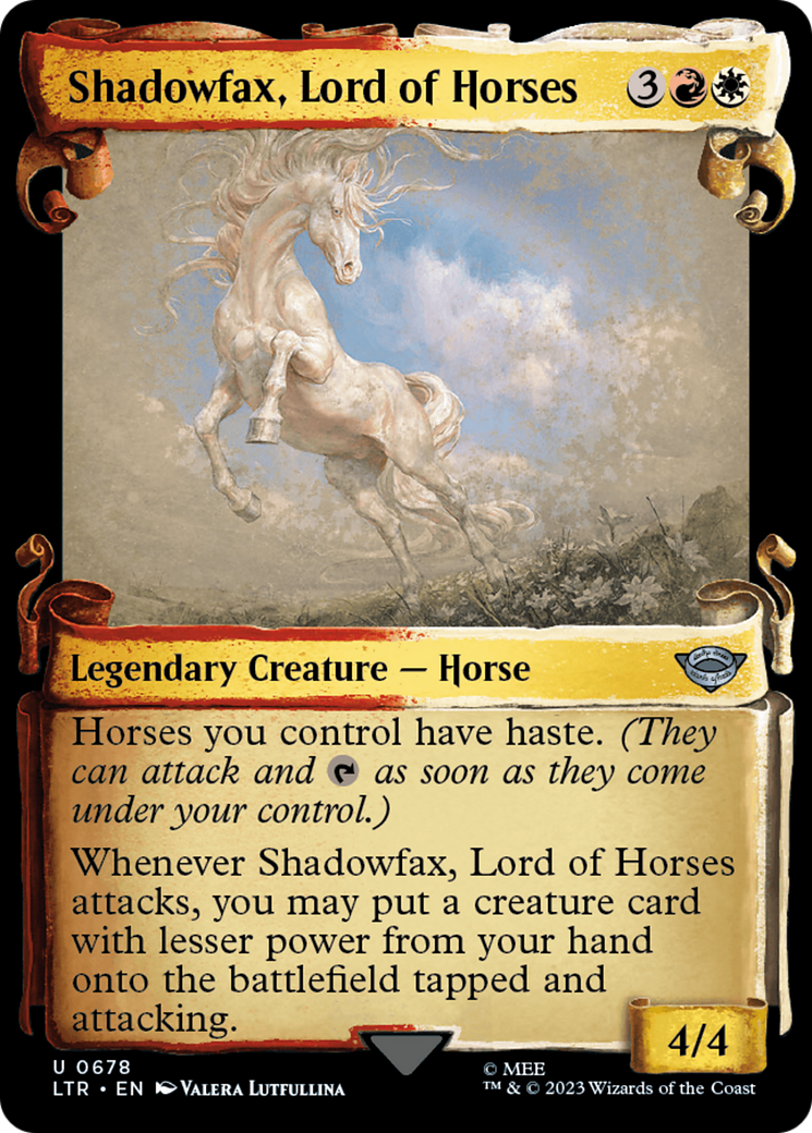 Shadowfax, Lord of Horses [The Lord of the Rings: Tales of Middle-Earth Showcase Scrolls] | Rock City Comics