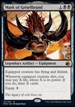 Mask of Griselbrand (Promo Pack) [Innistrad: Midnight Hunt Promos] | Rock City Comics