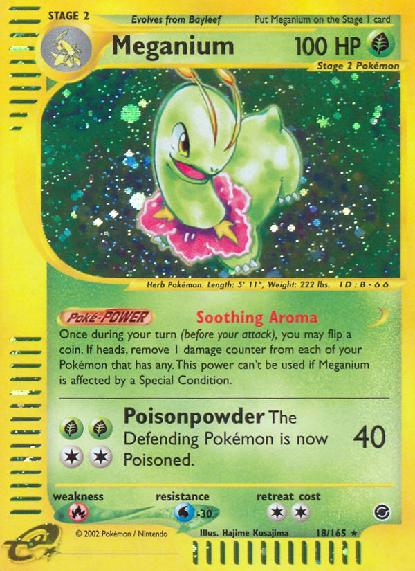 Meganium (18/165) [Expedition: Base Set] | Rock City Comics