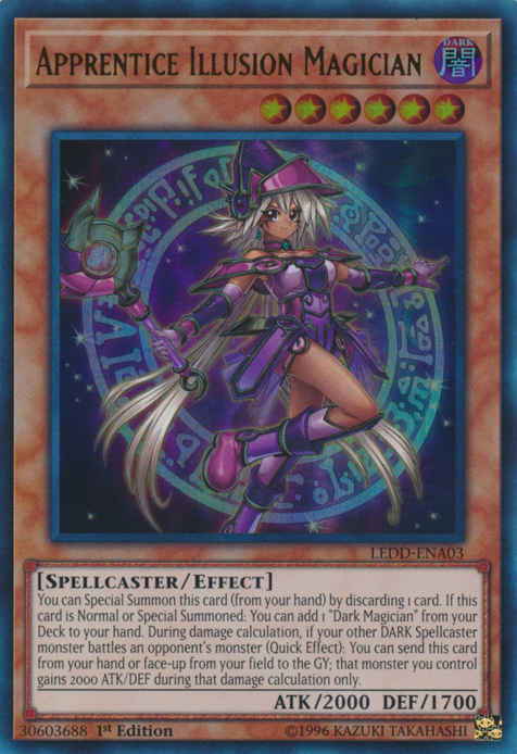 Apprentice Illusion Magician [LEDD-ENA03] Ultra Rare | Rock City Comics