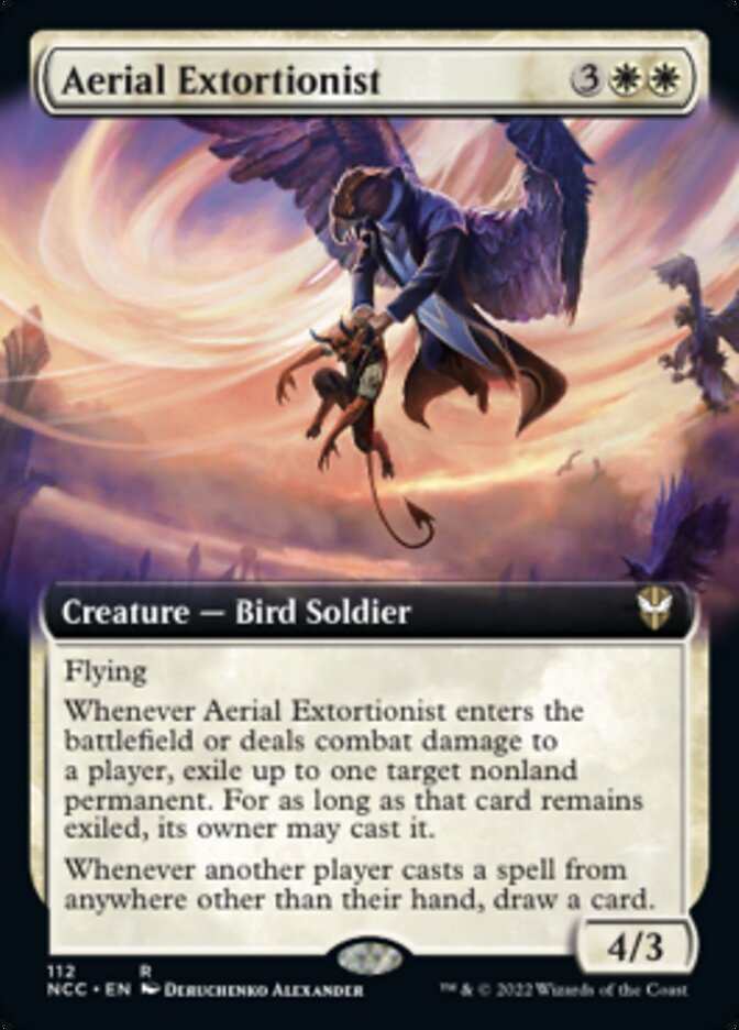 Aerial Extortionist (Extended Art) [Streets of New Capenna Commander] | Rock City Comics