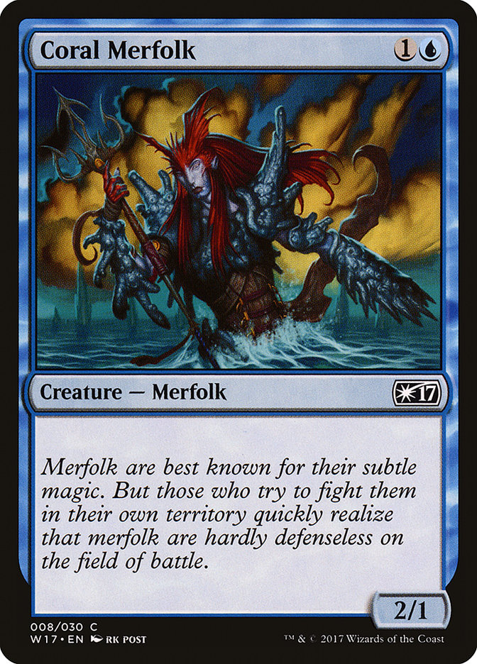 Coral Merfolk [Welcome Deck 2017] | Rock City Comics