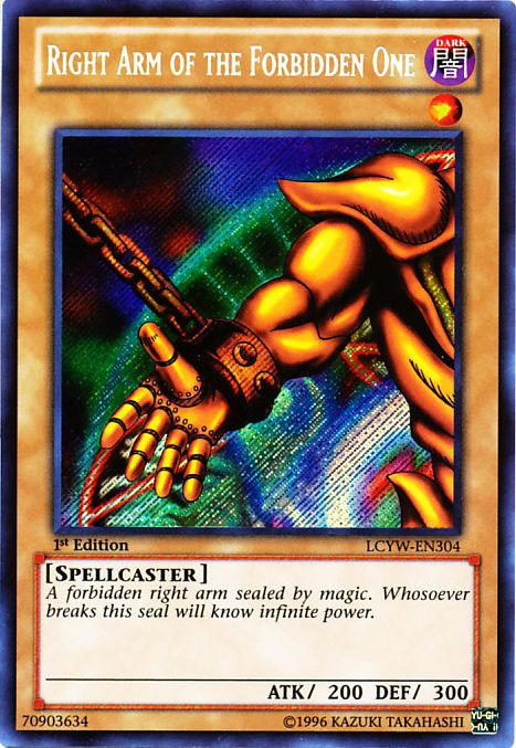 Right Arm of the Forbidden One [LCYW-EN304] Secret Rare | Rock City Comics