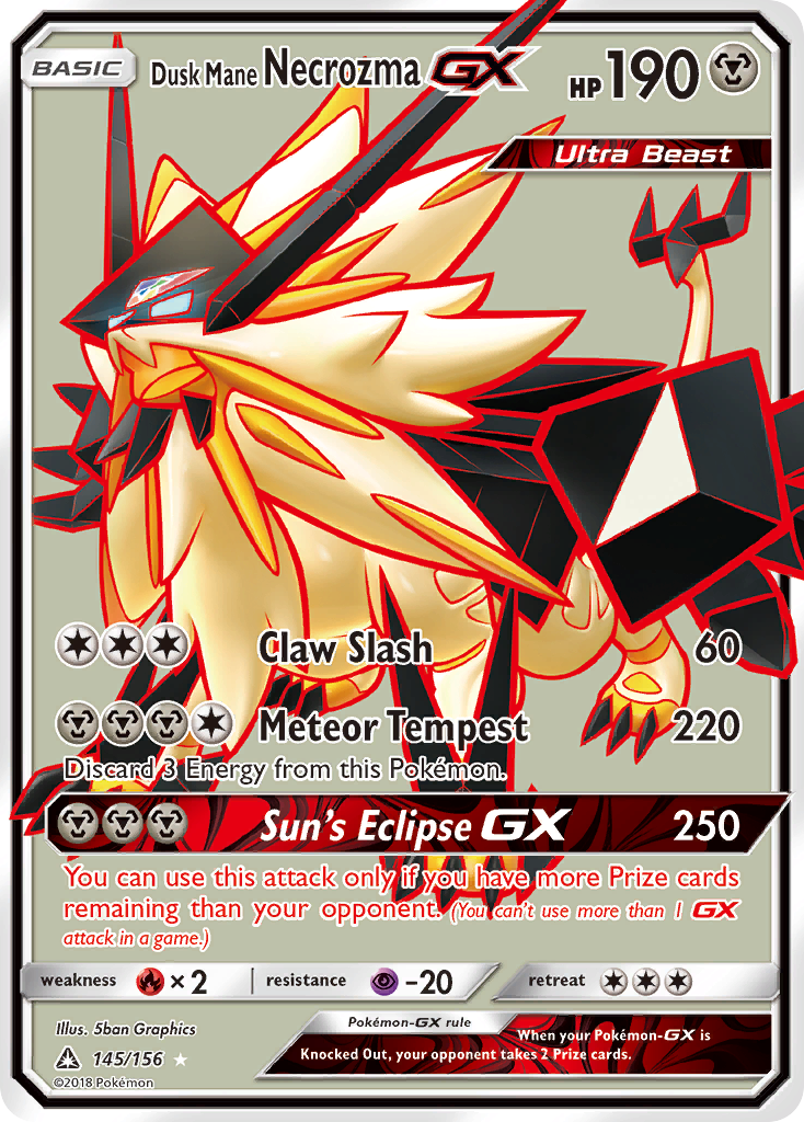 Dusk Mane Necrozma GX (145/156) [Sun & Moon: Ultra Prism] | Rock City Comics