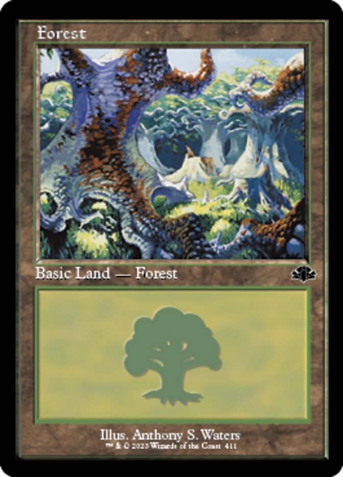 Forest (411) (Retro) [Dominaria Remastered] | Rock City Comics