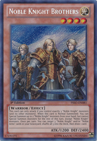 Noble Knight Brothers [PRIO-EN081] Secret Rare | Rock City Comics