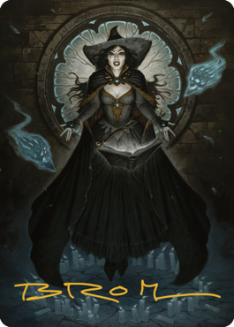 Tasha, the Witch Queen Art Card (76) (Gold-Stamped Signature) [Commander Legends: Battle for Baldur's Gate Art Series] | Rock City Comics