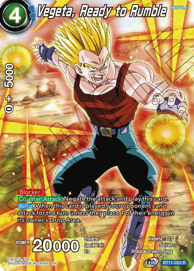 Vegeta, Ready to Rumble (BT11-053) [Theme Selection: History of Vegeta] | Rock City Comics