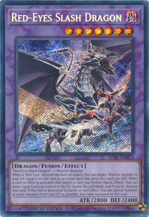 Red-Eyes Slash Dragon [LDS1-EN014] Secret Rare | Rock City Comics